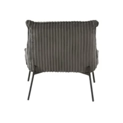 Maisons Du Monde Fauteuils Fauteuil En Velours Côtelé Gris -Magasin De Chaises fauteuil en velours cotele gris 1000 11 2 196310 3