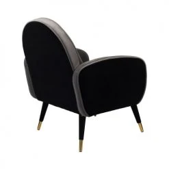 Zuiver Fauteuils Fauteuil En Velours Et Tissu Gris -Magasin De Chaises fauteuil en velours et tissu gris 5