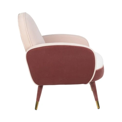 Fauteuil en velours et tissu rose Zuiver Fauteuils Fauteuil En Velours Et Tissu Rose -Magasin De Chaises fauteuil en velours et tissu rose 3
