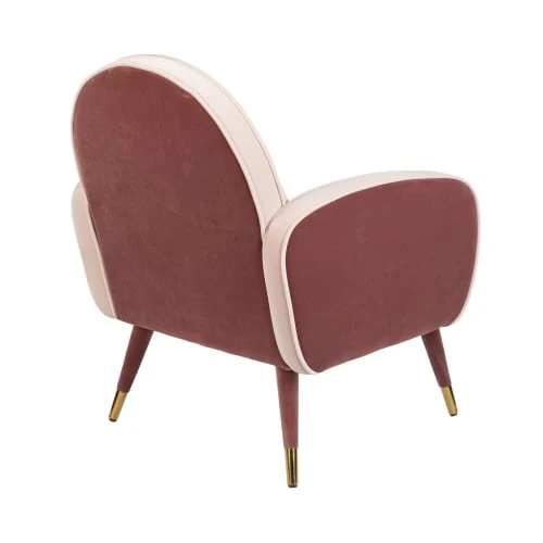 Fauteuil en velours et tissu rose Zuiver Fauteuils Fauteuil En Velours Et Tissu Rose -Magasin De Chaises fauteuil en velours et tissu rose 4