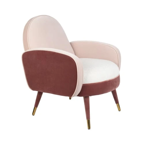 Fauteuil en velours et tissu rose Zuiver Fauteuils Fauteuil En Velours Et Tissu Rose -Magasin De Chaises fauteuil en velours et tissu rose