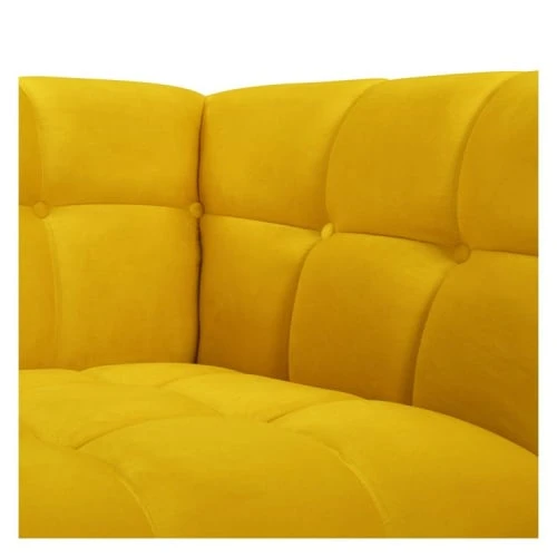Fauteuil en velours jaune pieds Rendez Vous Déco Fauteuils Fauteuil En Velours Jaune Pieds -Magasin De Chaises fauteuil en velours jaune pieds 4