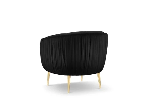Fauteuil en velours noir Micadoni Home Fauteuils Fauteuil En Velours Noir -Magasin De Chaises fauteuil en velours noir 5