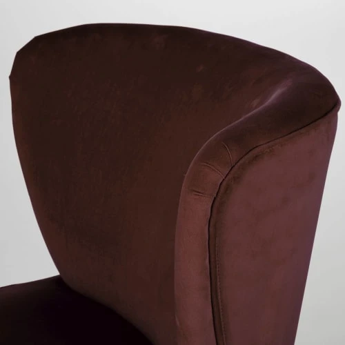 Fauteuil en velours noir et marron Maisons Du Monde Fauteuils Fauteuil En Velours Noir Et Marron -Magasin De Chaises fauteuil en velours noir et marron 1000 4 4 225832 4