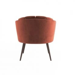 Potiron Paris Fauteuils Fauteuil En Velours Ocre -Magasin De Chaises fauteuil en velours ocre 5