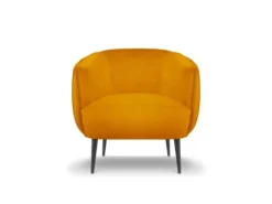 Micadoni Home Fauteuils Fauteuil En Velours Orange