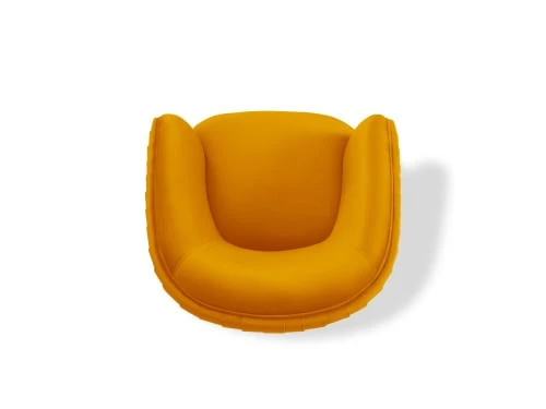 Fauteuil en velours orange Micadoni Home Fauteuils Fauteuil En Velours Orange -Magasin De Chaises fauteuil en velours orange 3