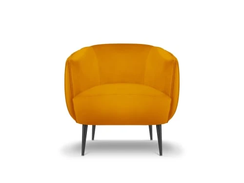 Fauteuil en velours orange Micadoni Home Fauteuils Fauteuil En Velours Orange -Magasin De Chaises fauteuil en velours orange