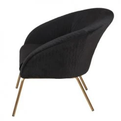 Zago Fauteuils Fauteuil En Velours Piqué Et Pieds Dorés 4 Zago Fauteuils Fauteuil En Velours Piqué Et Pieds Dorés -Magasin De Chaises fauteuil en velours pique et pieds dores 4