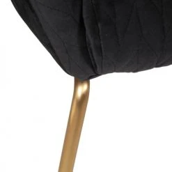 Zago Fauteuils Fauteuil En Velours Piqué Et Pieds Dorés 5 Zago Fauteuils Fauteuil En Velours Piqué Et Pieds Dorés -Magasin De Chaises fauteuil en velours pique et pieds dores 5