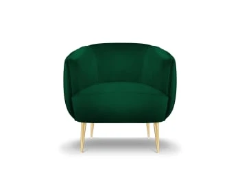 Fauteuil en velours noir Micadoni Home Fauteuils Fauteuil En Velours Noir -Magasin De Chaises fauteuil en velours vert bouteille 10