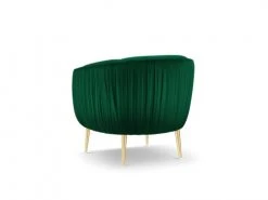 Micadoni Home Fauteuils Fauteuil En Velours Vert Bouteille -Magasin De Chaises fauteuil en velours vert bouteille 2