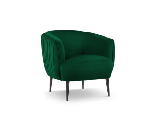 Fauteuil en velours vert bouteille Micadoni Home Fauteuils Fauteuil En Velours Vert Bouteille -Magasin De Chaises fauteuil en velours vert bouteille 6