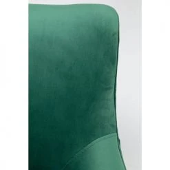 Kare Design Fauteuils Fauteuil En Velours Vert Et Acier Doré -Magasin De Chaises fauteuil en velours vert et acier dore 4