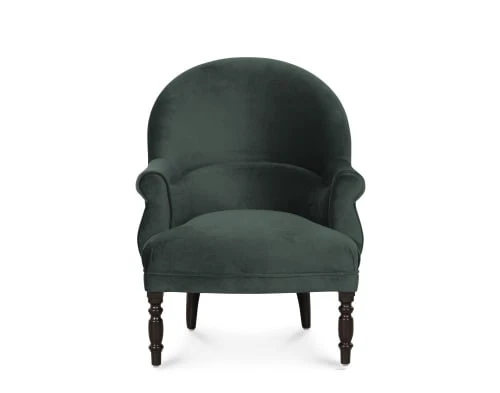 Maisons Du Monde Fauteuils Fauteuil En Velours Vert Et Pieds En Bouleau Noir -Magasin De Chaises fauteuil en velours vert et pieds en bouleau noir 1000 14 22 215149 1
