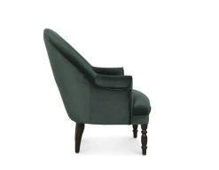 Maisons Du Monde Fauteuils Fauteuil En Velours Vert Et Pieds En Bouleau Noir -Magasin De Chaises fauteuil en velours vert et pieds en bouleau noir 1000 14 22 215149 2