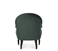 Maisons Du Monde Fauteuils Fauteuil En Velours Vert Et Pieds En Bouleau Noir -Magasin De Chaises fauteuil en velours vert et pieds en bouleau noir 1000 14 22 215149 3
