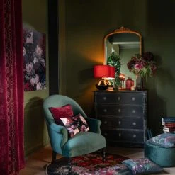 Maisons Du Monde Fauteuils Fauteuil En Velours Vert Et Pieds En Bouleau Noir -Magasin De Chaises fauteuil en velours vert et pieds en bouleau noir 1000 14 22 215149 7