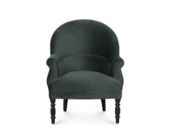 Maisons Du Monde Fauteuils Fauteuil En Velours Vert Et Pieds En Bouleau Noir -Magasin De Chaises fauteuil en velours vert et pieds en bouleau noir solena 1000 14 22 215149 1