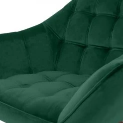 Rendez Vous Déco Fauteuils Fauteuil En Velours Vert Foncé Avec Accoudoirs -Magasin De Chaises fauteuil en velours vert fonce avec accoudoirs 3