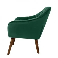 Rendez Vous Déco Fauteuils Fauteuil En Velours Vert Foncé Avec Accoudoirs -Magasin De Chaises fauteuil en velours vert fonce avec accoudoirs 4