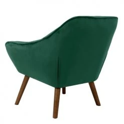 Rendez Vous Déco Fauteuils Fauteuil En Velours Vert Foncé Avec Accoudoirs -Magasin De Chaises fauteuil en velours vert fonce avec accoudoirs 5