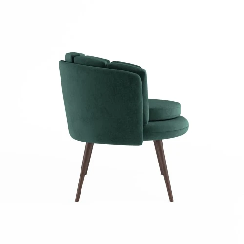 Fauteuil en velours vert forêt Potiron Paris Fauteuils Fauteuil En Velours Vert Forêt -Magasin De Chaises fauteuil en velours vert foret 2