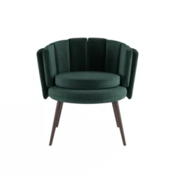 Potiron Paris Fauteuils Fauteuil En Velours Vert ForĂȘt