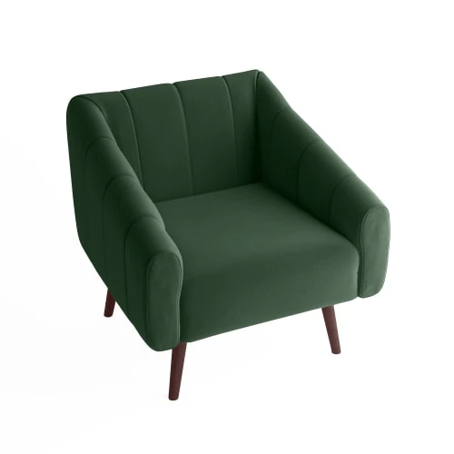 Fauteuil en velours vert sapin Potiron Paris Fauteuils Fauteuil En Velours Vert Sapin -Magasin De Chaises fauteuil en velours vert sapin 2