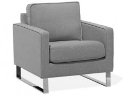 Beliani Fauteuils Fauteuil Gris