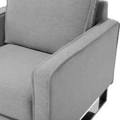 Beliani Fauteuils Fauteuil Gris -Magasin De Chaises fauteuil gris 5