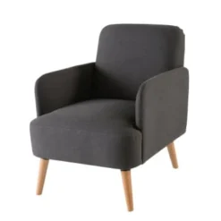 Maisons Du Monde Fauteuils Fauteuil Jaune Et Hêtre -Magasin De Chaises fauteuil gris anthracite honey 1000 3 3 175647 1