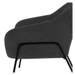 Rendez Vous Déco Fauteuils Fauteuil Gris Foncé En Velours Cotelé 4 Rendez Vous Déco Fauteuils Fauteuil Gris Foncé En Velours Cotelé -Magasin De Chaises fauteuil gris fonce en velours cotele 4