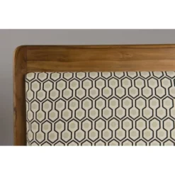 MACABANE Fauteuils Fauteuil Hexago En Teck Tissu Vert -Magasin De Chaises fauteuil hexago en teck tissu vert 2