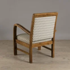 MACABANE Fauteuils Fauteuil Hexago En Teck Tissu Vert -Magasin De Chaises fauteuil hexago en teck tissu vert 3