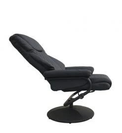 MOYCOR Fauteuils Fauteuil Inclinable Avec Repose Pieds En Fer Noir -Magasin De Chaises fauteuil inclinable avec repose pieds en fer noir 2