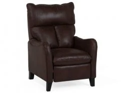 Beliani Fauteuils Fauteuil Inclinable En Tissu Marron