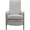Kare Design Fauteuils Fauteuil Inclinable Gris Et Acier Noir