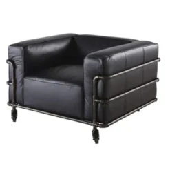 Maisons Du Monde Fauteuils Fauteuil Indus à Roulettes En Cuir Effet Vieilli 5 Maisons Du Monde Fauteuils Fauteuil Indus à Roulettes En Cuir Effet Vieilli -Magasin De Chaises fauteuil indus a roulettes en cuir noir et metal fabric 1000 15 20 198337 1