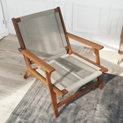 Baita Fauteuils Fauteuil Lounge En Bimatière 1 Place Naturel -Magasin De Chaises fauteuil lounge en bimatiere 1 place naturel 2