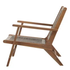 Baita Fauteuils Fauteuil Lounge En Bimatière 1 Place Naturel -Magasin De Chaises fauteuil lounge en bimatiere 1 place naturel 4