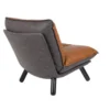 Zuiver Fauteuils Fauteuil Lounge En Cuir Marron