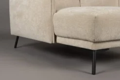 Dutchbone Fauteuils Fauteuil Lounge En Tissu Beige -Magasin De Chaises fauteuil lounge en tissu beige 4