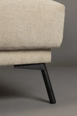 Dutchbone Fauteuils Fauteuil Lounge En Tissu Beige -Magasin De Chaises fauteuil lounge en tissu beige 5