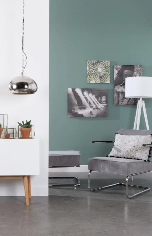 Fauteuil lounge en tissu cotelé gris froid Zuiver Fauteuils Fauteuil Lounge En Tissu Cotelé Gris Froid -Magasin De Chaises fauteuil lounge en tissu cotele gris froid 2