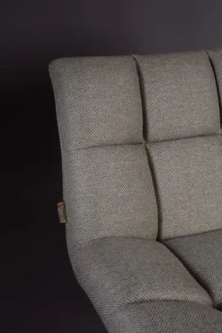 Dutchbone Fauteuils Fauteuil Lounge En Tissu Gris -Magasin De Chaises fauteuil lounge en tissu gris 5