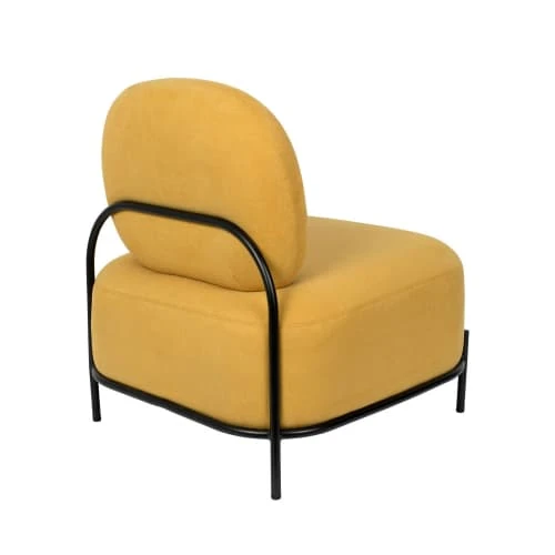 Fauteuil lounge en tissu jaune Drawer Fauteuils Fauteuil Lounge En Tissu Jaune -Magasin De Chaises fauteuil lounge en tissu jaune 4