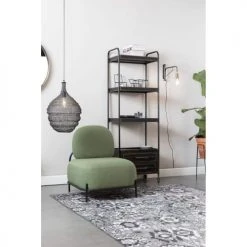 Drawer Fauteuils Fauteuil Lounge En Tissu Vert -Magasin De Chaises fauteuil lounge en tissu vert 2