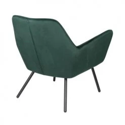Drawer Fauteuils Fauteuil Lounge En Velours Vert Forêt -Magasin De Chaises fauteuil lounge en velours vert foret 4