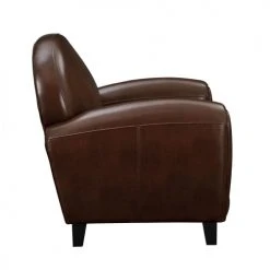 Rendez Vous Déco Fauteuils Fauteuil Marron En Croute De Cuir Enduite 5 Rendez Vous Déco Fauteuils Fauteuil Marron En Croute De Cuir Enduite -Magasin De Chaises fauteuil marron en croute de cuir enduite 5